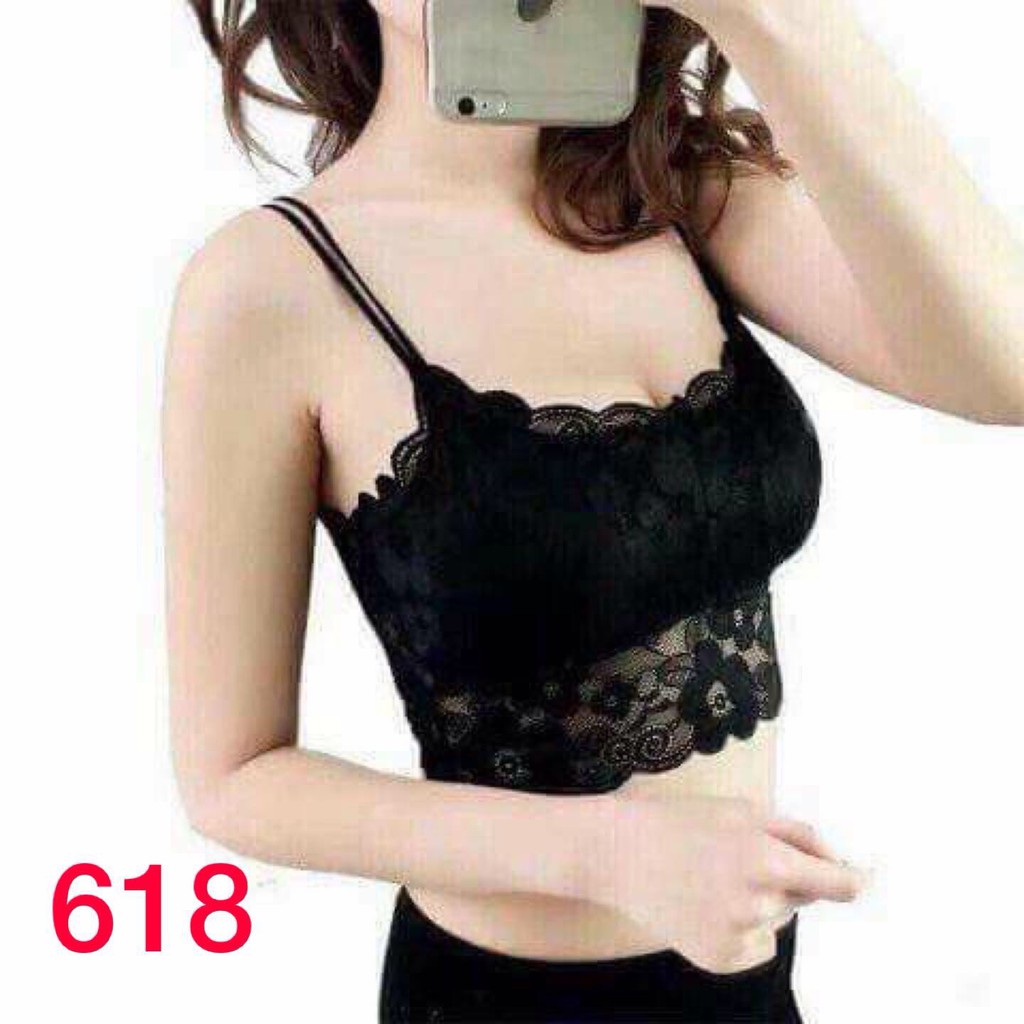 áo bra 2 dây ren hoa mềm sexy 618 | BigBuy360 - bigbuy360.vn