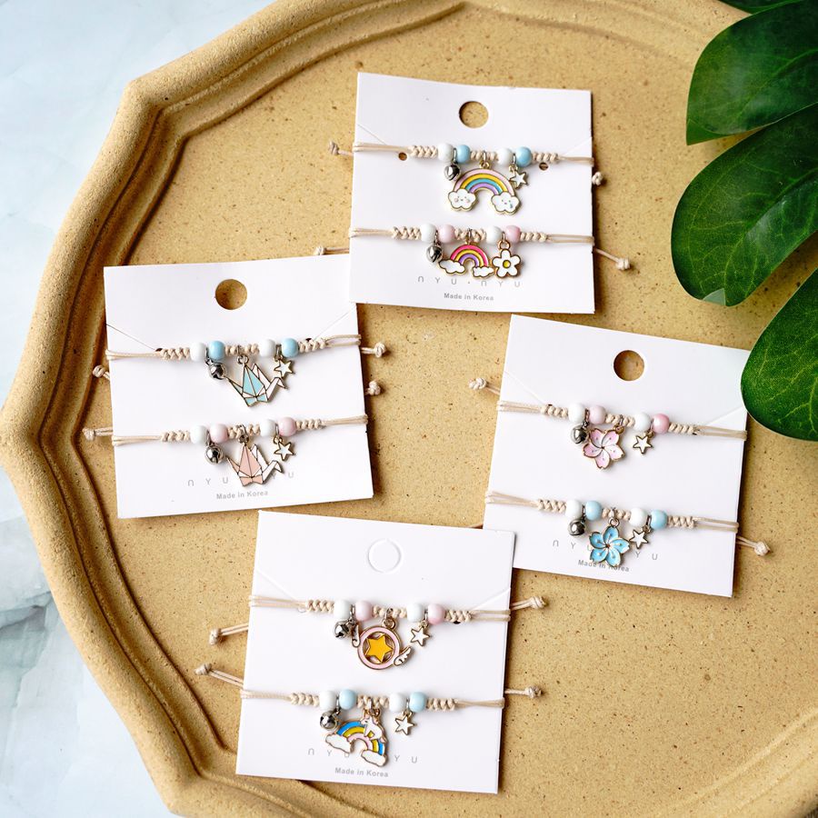 Mới Vòng Đeo Tay Bằng Gốm Họa Tiết Chim Hạc Dễ Thương Bắt Mắt
