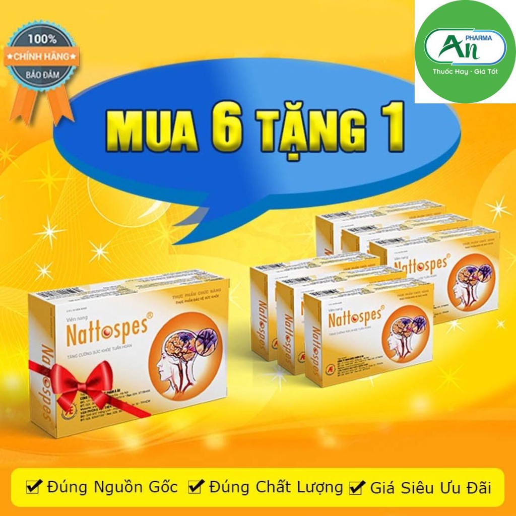 [TÍCH ĐIỂM] - Nattospes -Tăng cường máu não, chống đột quỵ