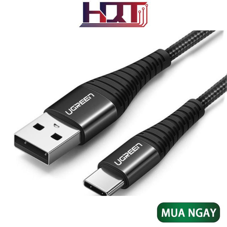 Cáp sạc nhanh USB 2.0 sang USB type C dòng 3A dài 0.25-2m UGREEN US301