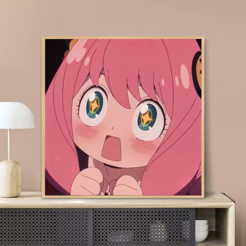 Bộ tranh sơn dầu acrylic Hamlet tô màu theo số hình nhân vật Aniya làm quà tặng dành cho trẻ em cỡ 20 * 20/30 * 30 cm