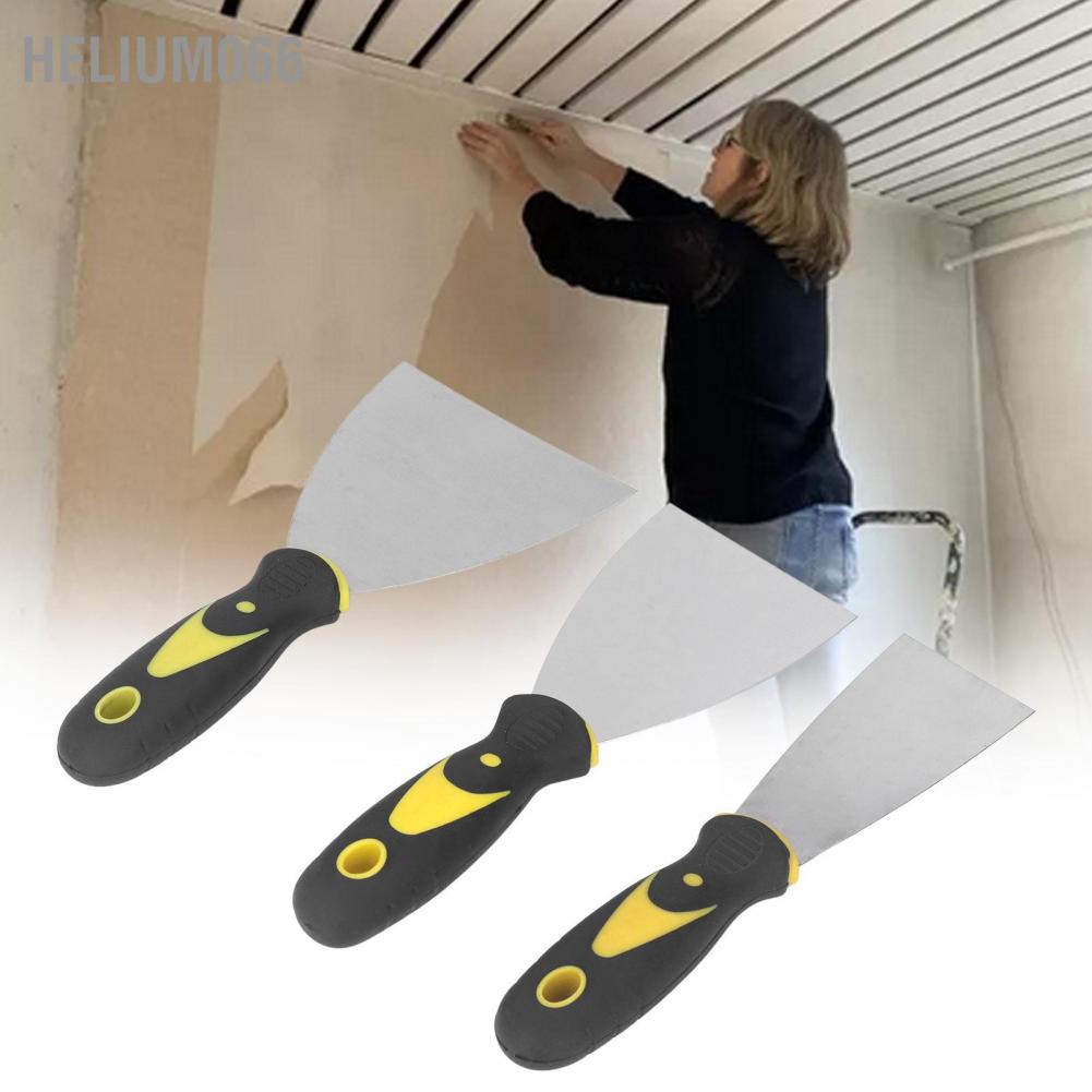 3 cái Putty Knife Spackle Taping Scraper Tool Set Kit cho Sơn Hình Nền Trần Helium066