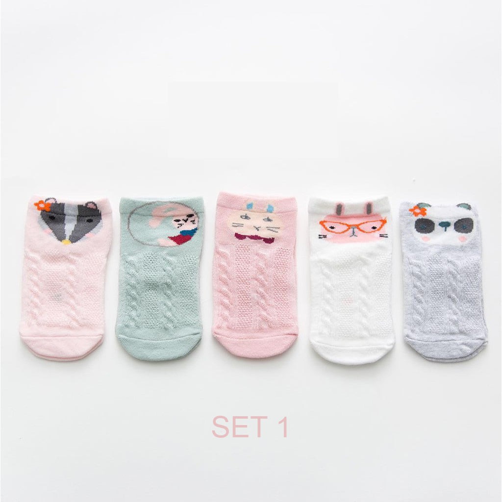 Set 5 Tất Len Mỏng Cho Bé Sơ Sinh