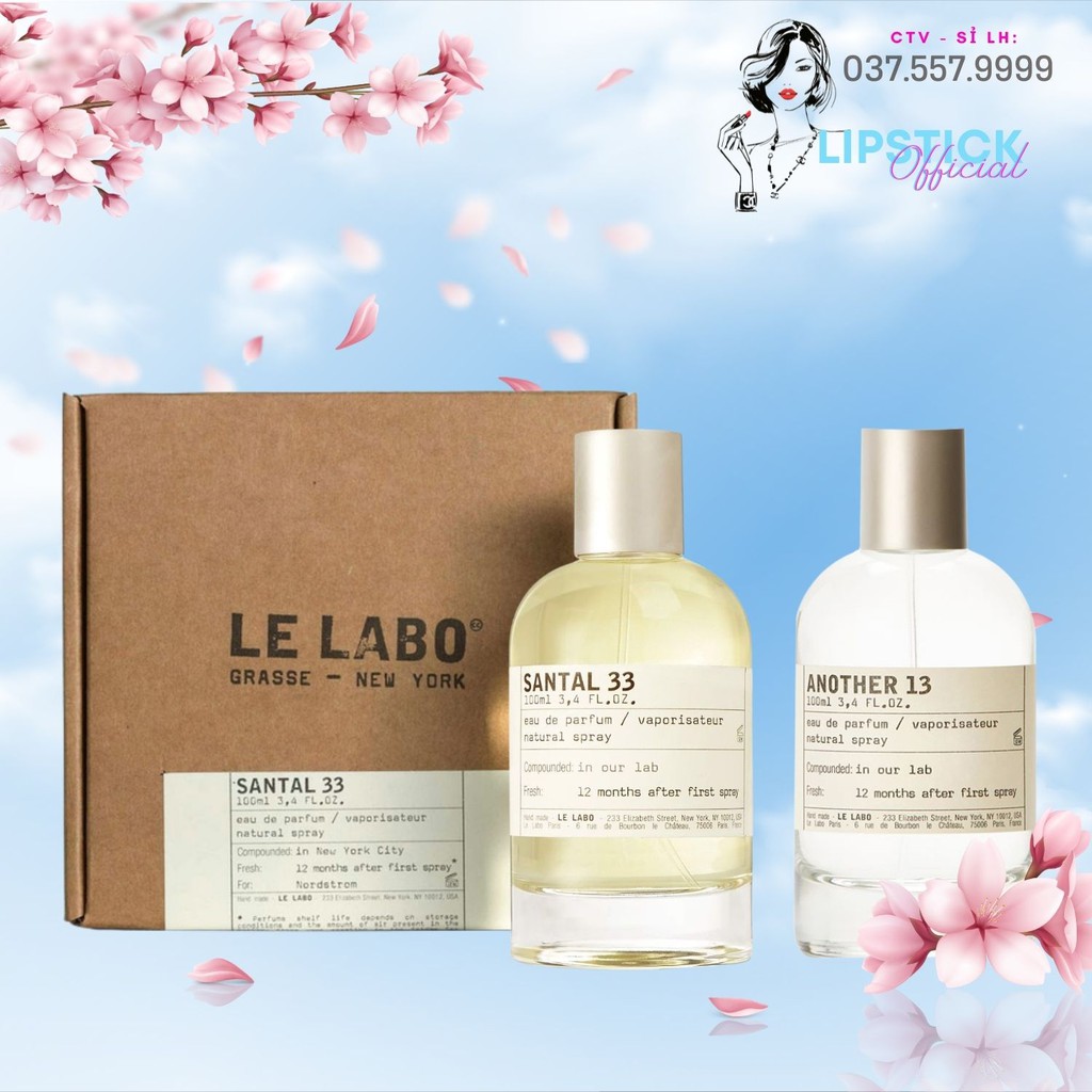 Nước hoa Le Labo Another 13, Labo Rose 31, Santal 33 Mini size 10ml