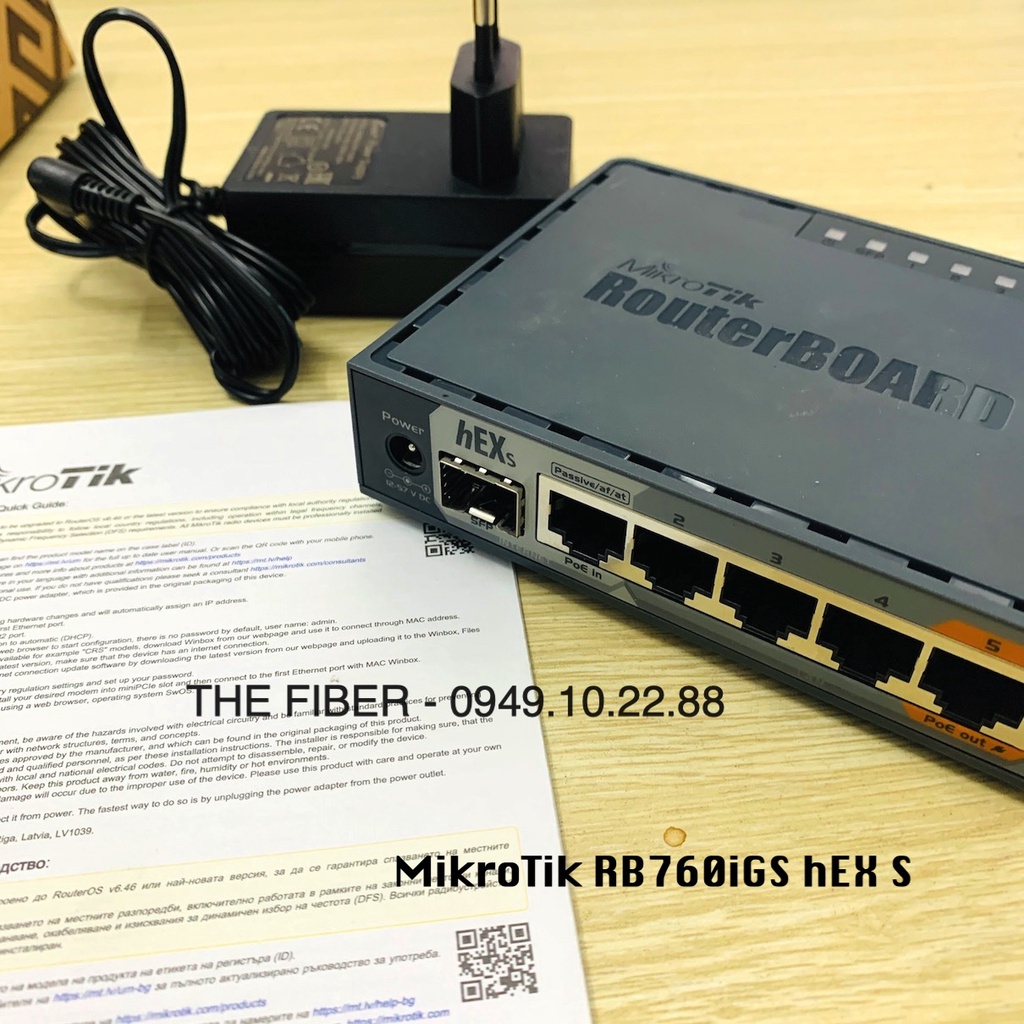 Thiết bị Router MikroTik RB760iGS hEX S