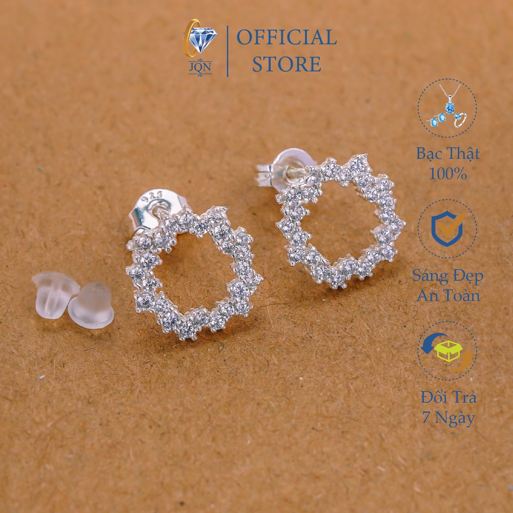 Bông tai nữ bạc ta trong phim huyền thoại biển xanh hot trend/ Trang sức bạc JQN