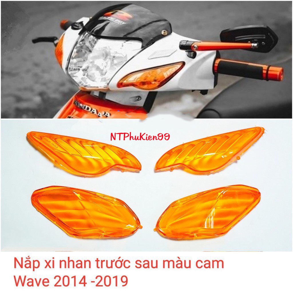 Nắp xi nhan cam trước sau xe Wave50cc-100cc-110 Hàng Siêu Đẹp
