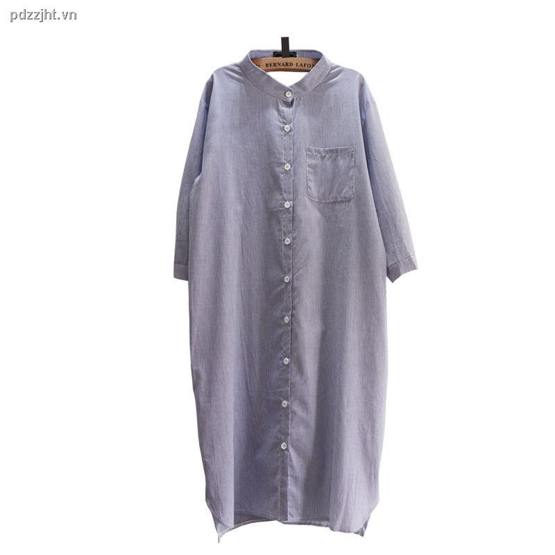 Đầm Sơ Mi Nữ Dài Tay Cổ Bẻ Form Dài Thời Trang Hàn | BigBuy360 - bigbuy360.vn