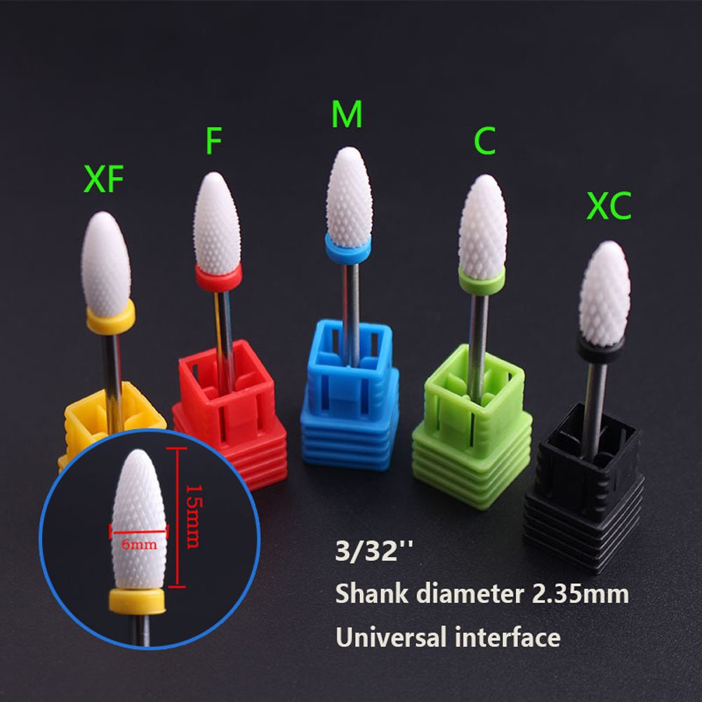 [Hàng mới về] Đầu mài móng đánh bóng bằng gốm chuyên dụng cho salon cỡ 3/32''