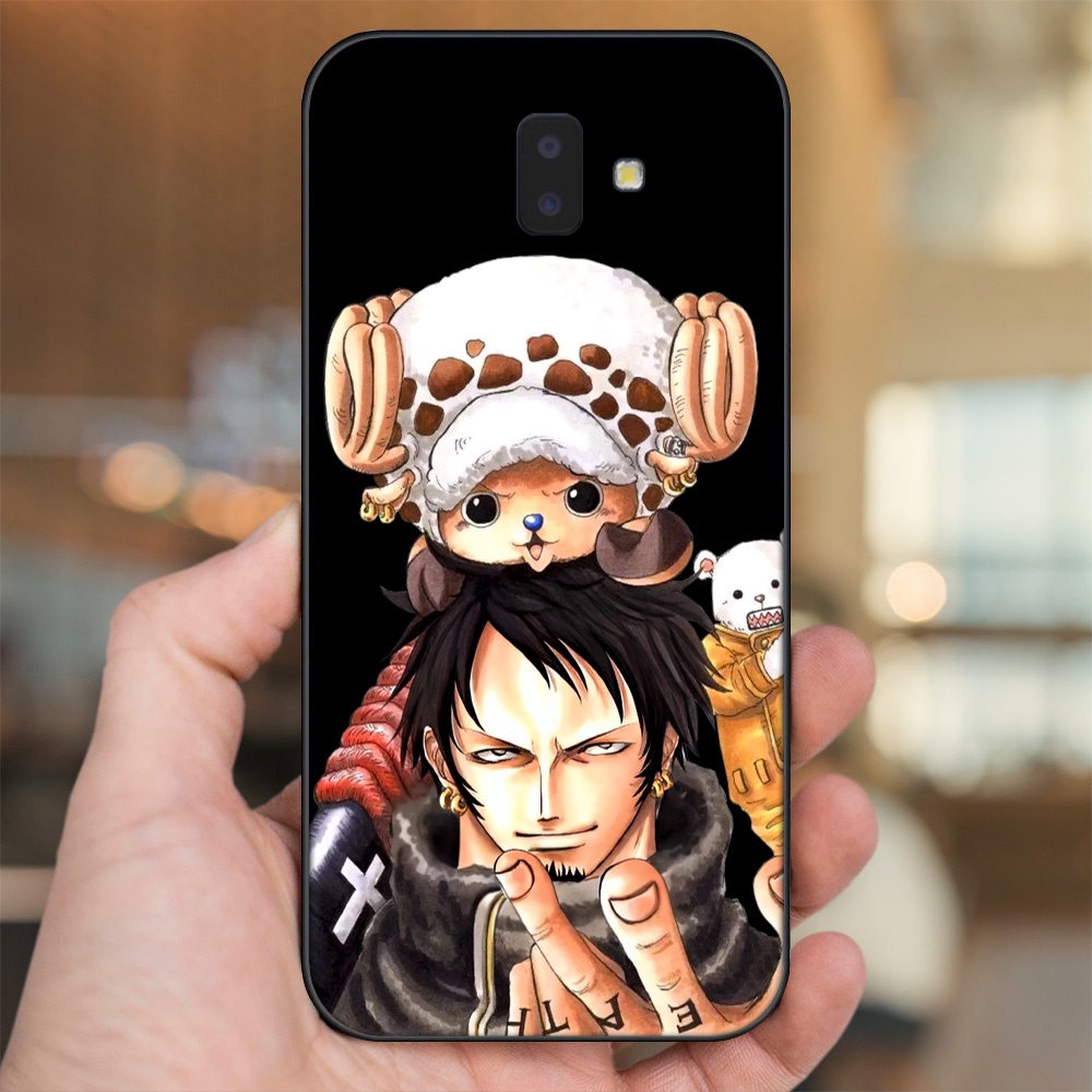 Ốp lưng Samsung J6 Plus viền đen in hình Law One Piece