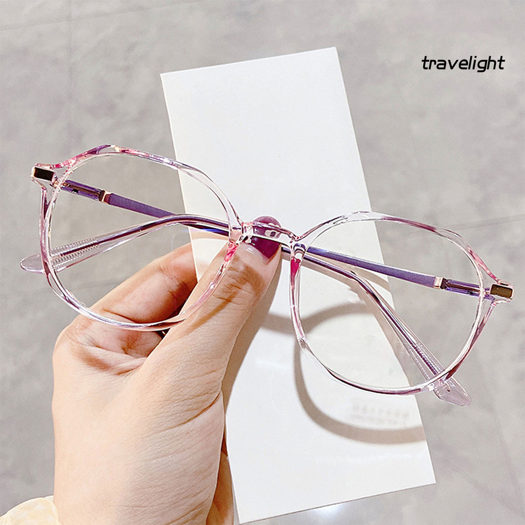 【TL】Unisex Fashion Optical Glasses Anti-blue Light Simple Frame TR Flat Eyeglasses