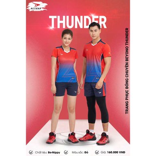 Bộ quần áo bóng chuyền nam và nữ Beyono Thunder - vải mè cao cấp ,mịn và thoáng mát - hàng phân phối chính hãng