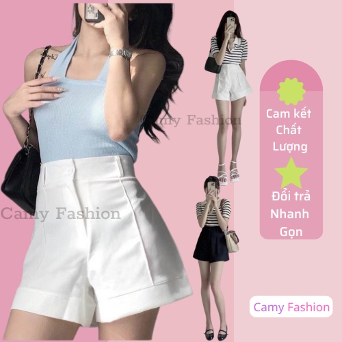 Quần Short Nữ Ống Loe quần Đùi Nữ Ống Rộng Thời Trang Chất Tuyết Mưa Mềm Mịn MA_610