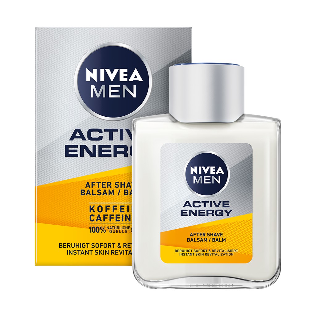 Sữa rửa mặt, kem dưỡng trắng da Nivea Men Active Energy – Nội địa Đức