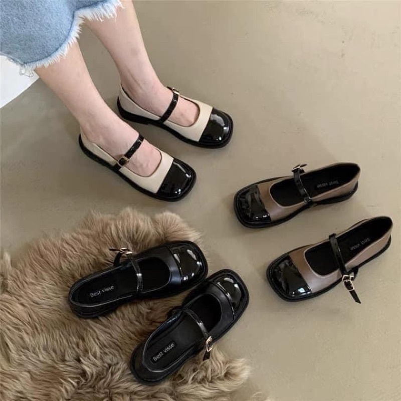 Giày bệt tiểu thư Mary Jane hàng qc kèm ảnh thật