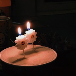 Set 5 Nến Hoa Cúc - Mặt Cười