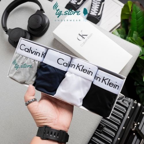 Quần Sịp Nam Tam Giác Hàng Xuất Xịn Cao Cấp Combo 4 Cái, Quần Lót Nam Thun Lạnh Co Dãn 4 Chiều CKC.