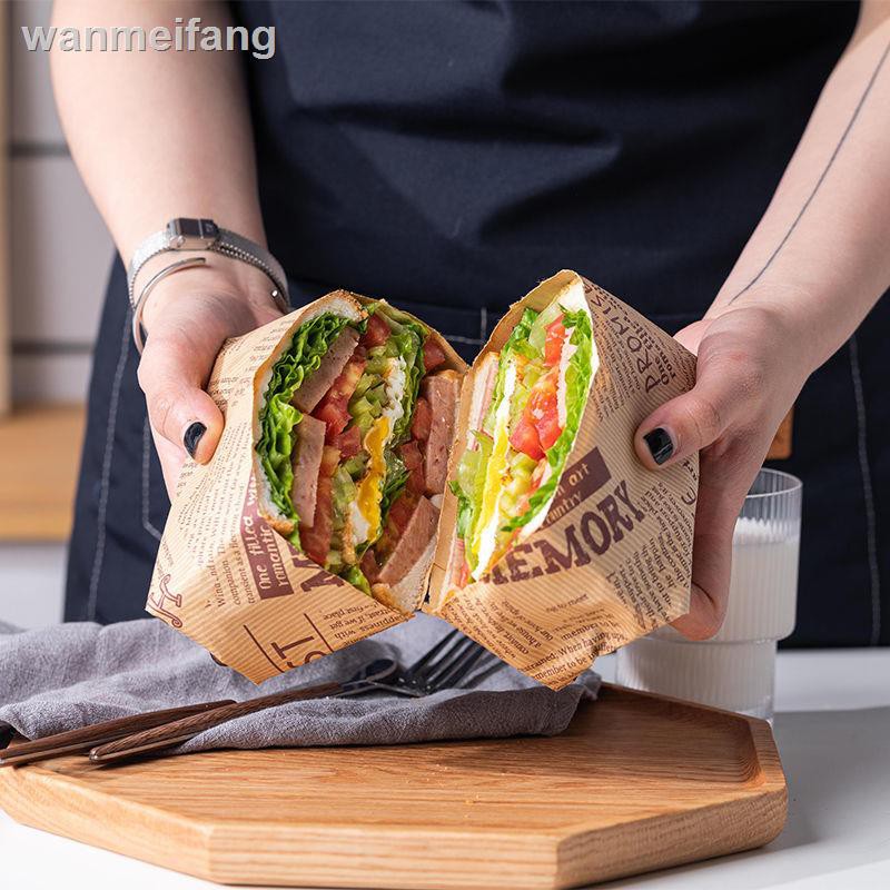 Hộp Giấy Đựng Bánh Hamburger / Giấy Cuộn Tự Làm Tiện Dụng