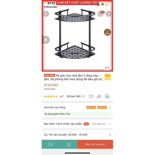 thanh lý kệ góc inox