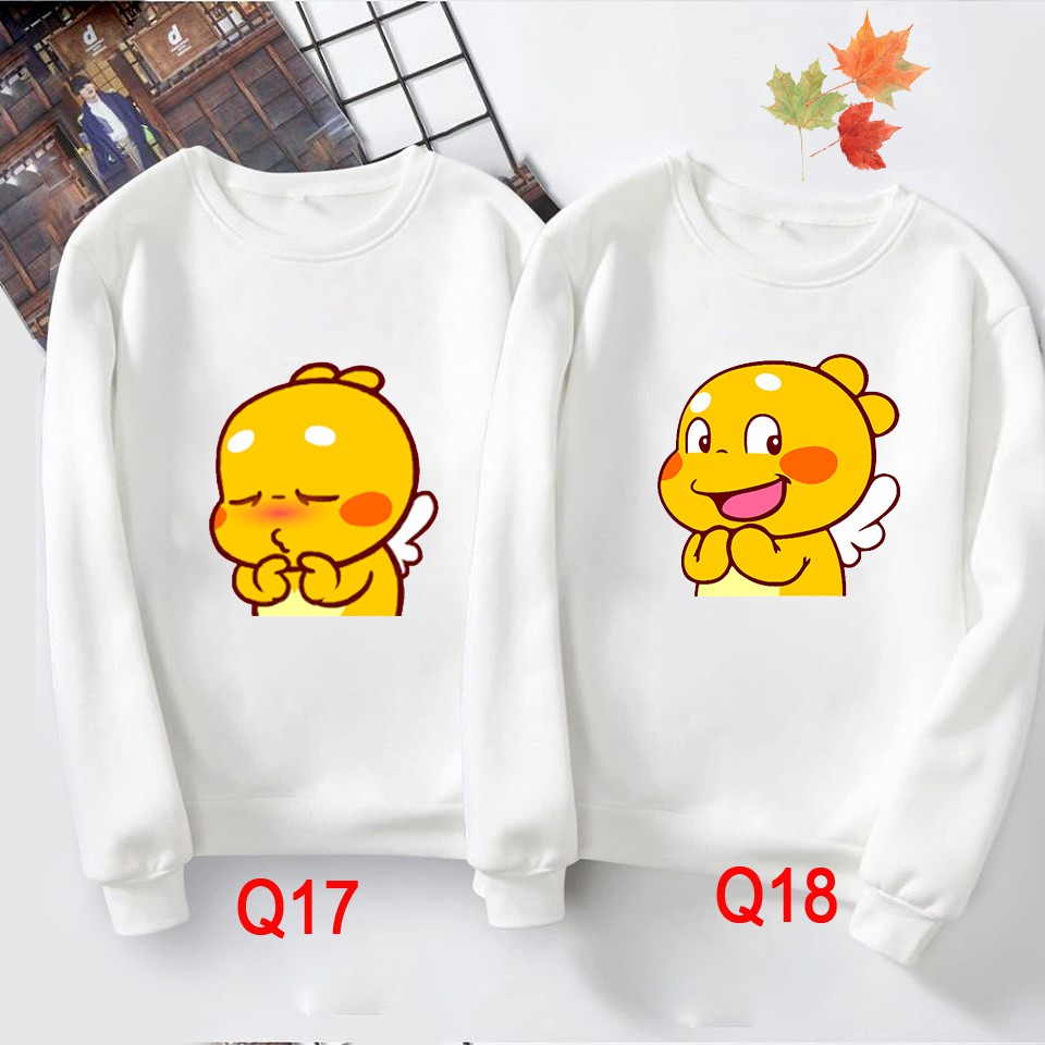 Áo nỉ đôi sweater nam nữ cute - QOOBEE MÙA ĐÔNG VNXK Mr.Buffalo