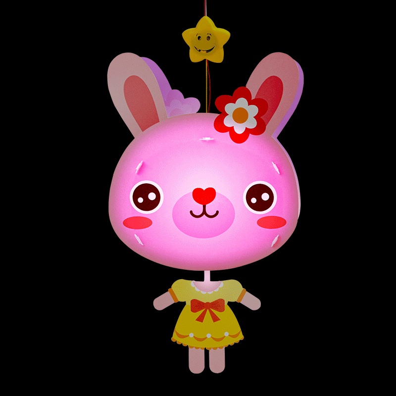 Đèn Lồng Bằng pvc Phát Nhạc Họa Tiết Hoạt Hình Dễ Thương Cho Bé