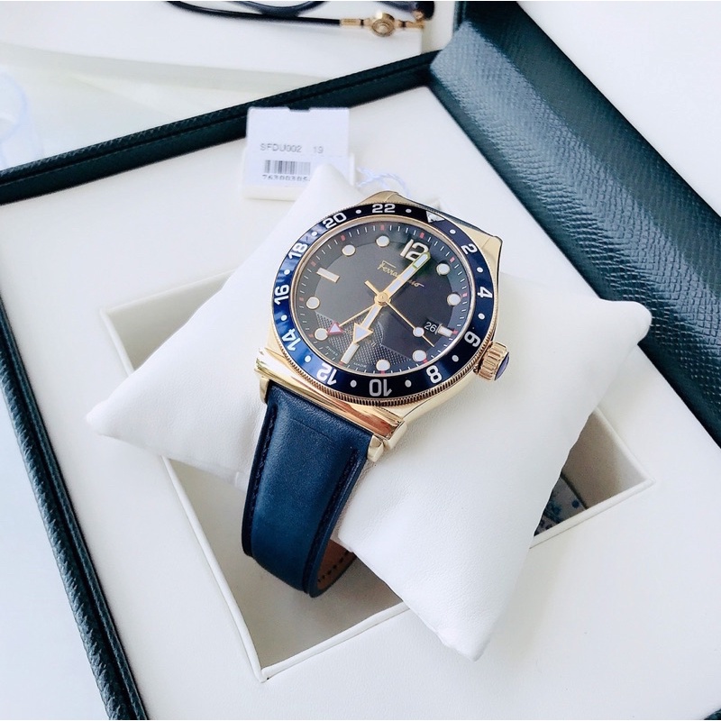 Đồng hồ nam SalvatoreFerragamo 1898 Sport GMT Men’s Watch - Mang hơi hướng mạnh mẽ của Ro.lex Pepsi... swiss made