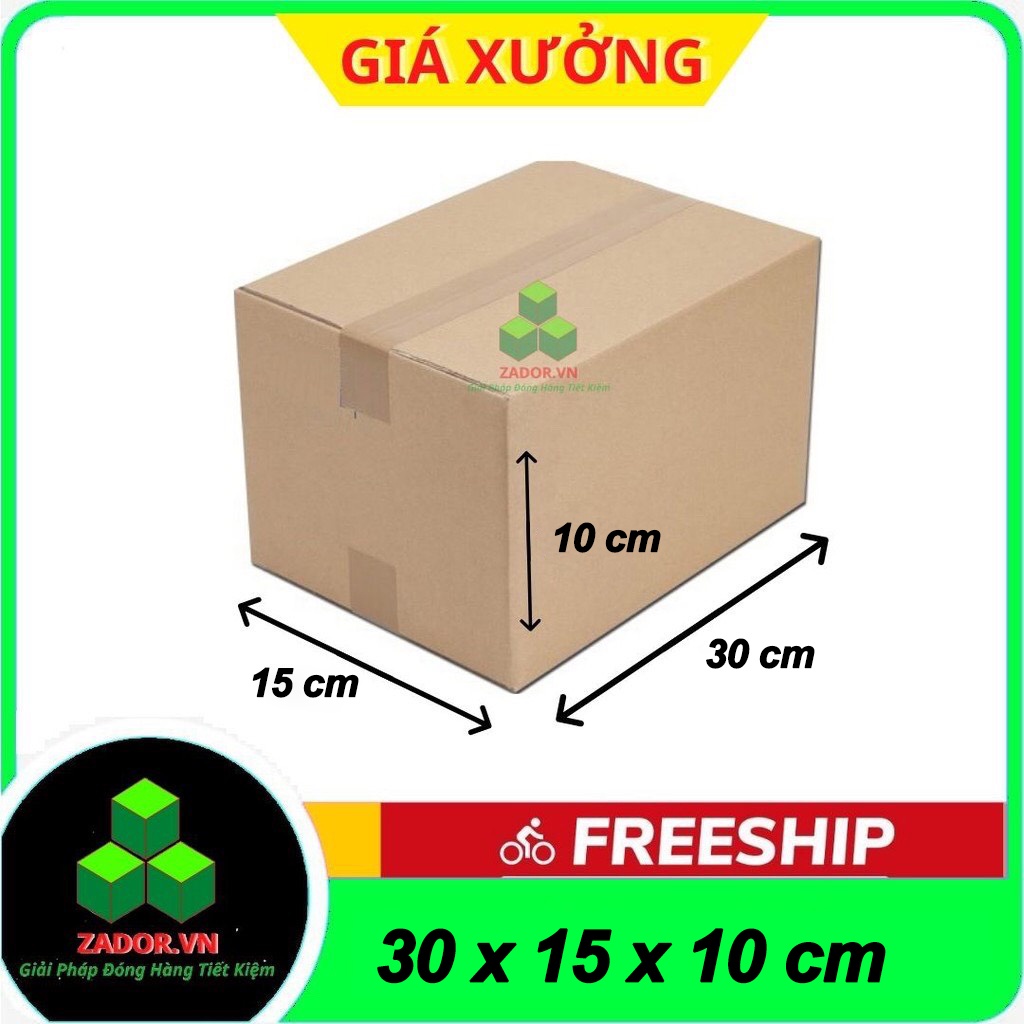 ComBo 20 hộp carton 30x15x10 / thùng carton / thùng giấy carton