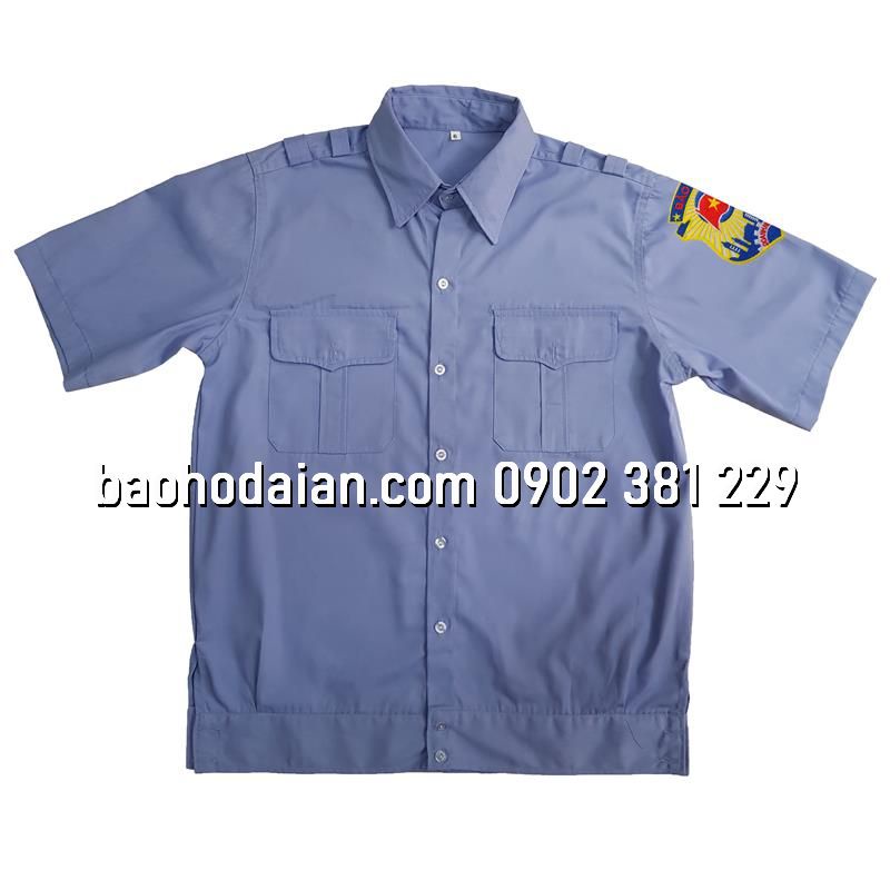 Quần áo bảo vệ ngắn tay budong nẹp bo màu xanh kèm phụ kiện TT08