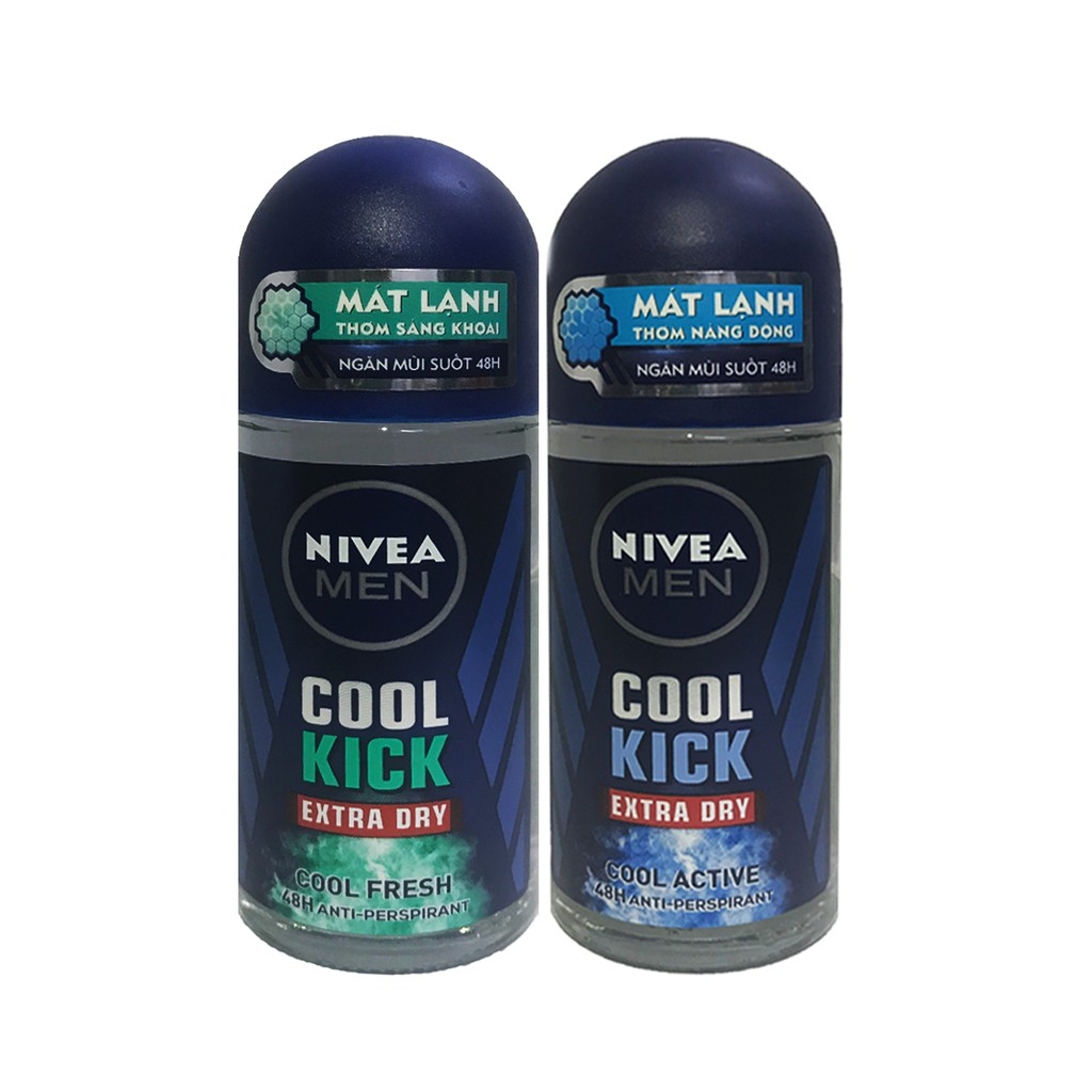 Lăn khử mùi Nivea Men Cool Kich Mát Lạnh Mới-50ml