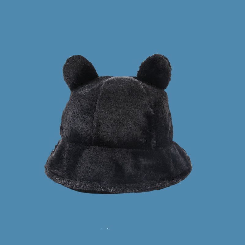 Nón Tai Bèo Phủ Lông Dày Dặn Giữ Ấm Mùa Đông In Họa Tiết Da Báo Dễ Thương Phong Cách Nhật Bản Cho Nữ