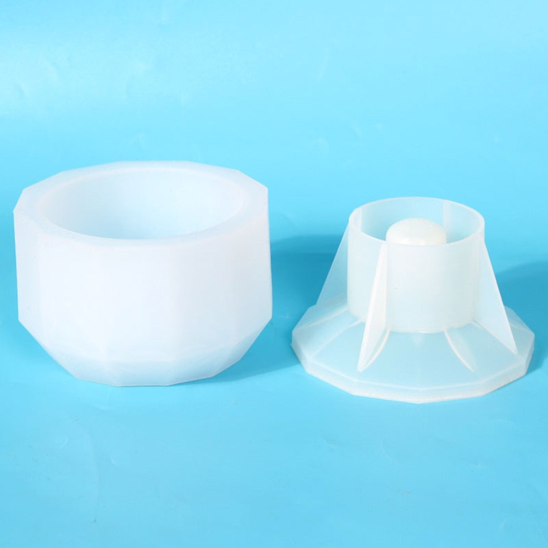 Khuôn Làm Hộp Đựng Nến Bằng Silicone Epoxy UV Có Nắp Đậy