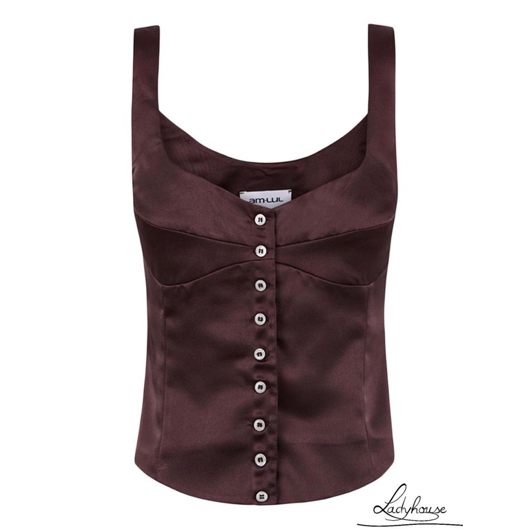 Áo Crop Top Hai Dây Màu Trơn Thời Trang Dành Cho Nữ