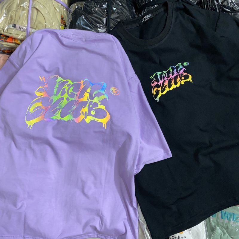 Áo Thun Phản Quang  Hình thật B'teen tay lỡ unisex 7 màu