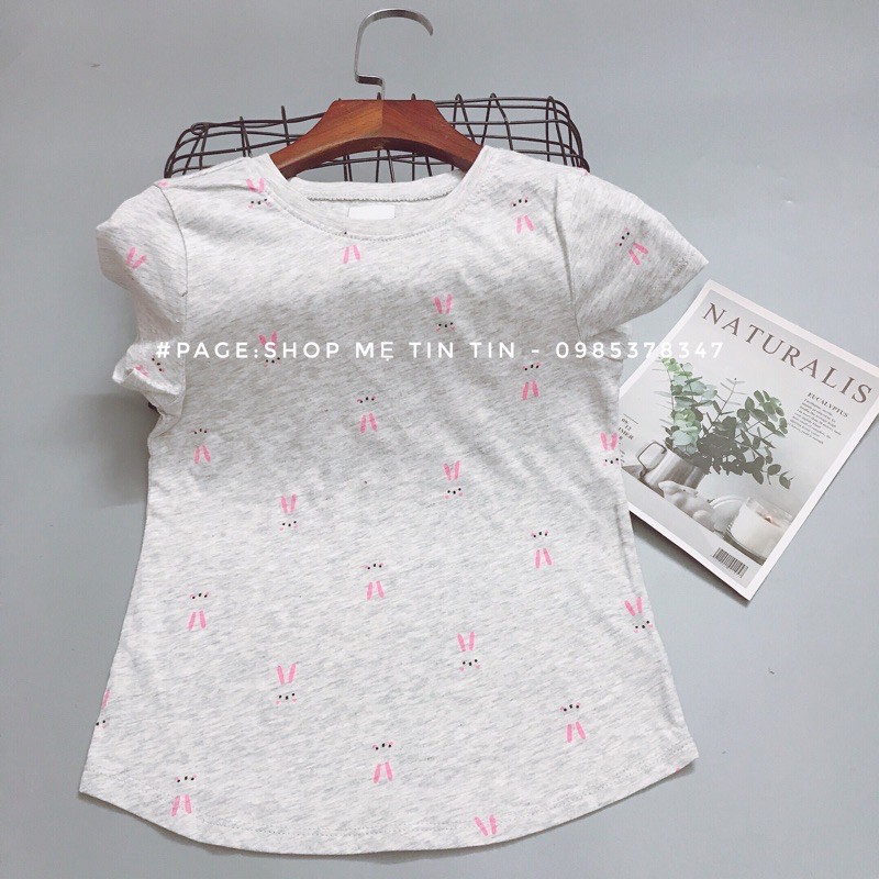 [OLDNAVY] áo cộc tay -chất cotton size:18m ghi thỏ
