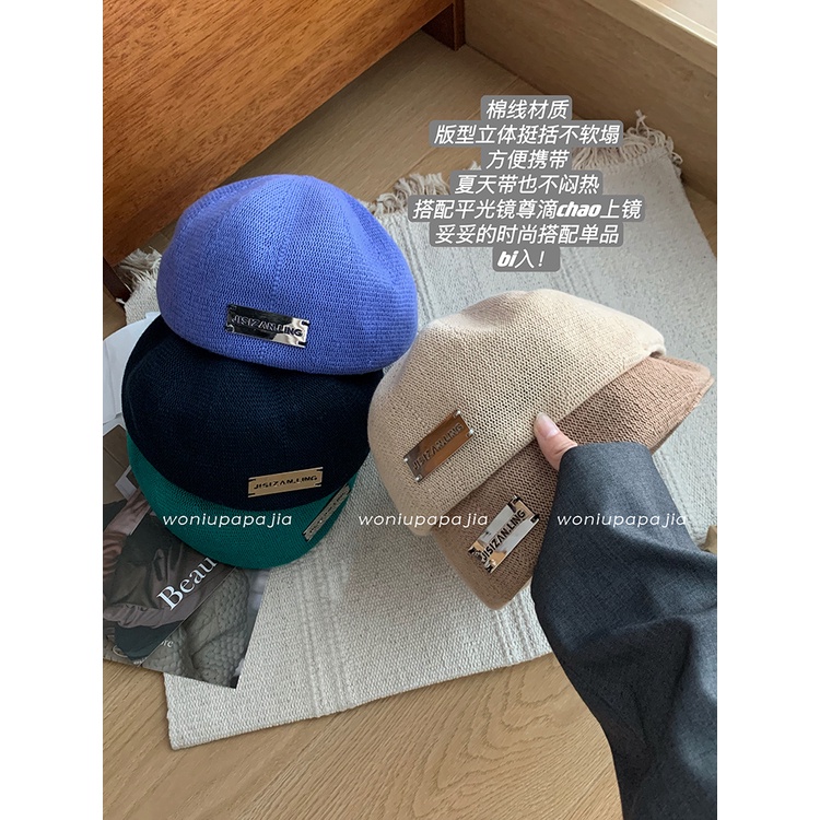 Mũ nồi có thể đội xuôi / ngược phong cách ngọt ngào thời trang Nhật Bản cổ điển cho nữ có vòng đầu lớn