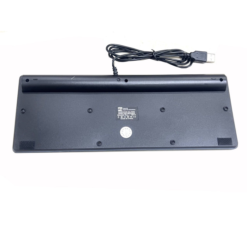 Bàn Phím MINI R8 KB-1811 LED USB - ĐEN - NTH