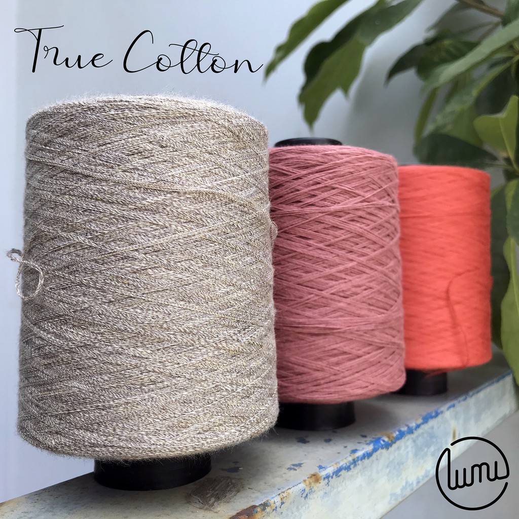 Lumi TC07 TC09 Sợi Cotton 100% Chập Sẵn 0.8mm Đan Móc Váy Áo Hè Thu