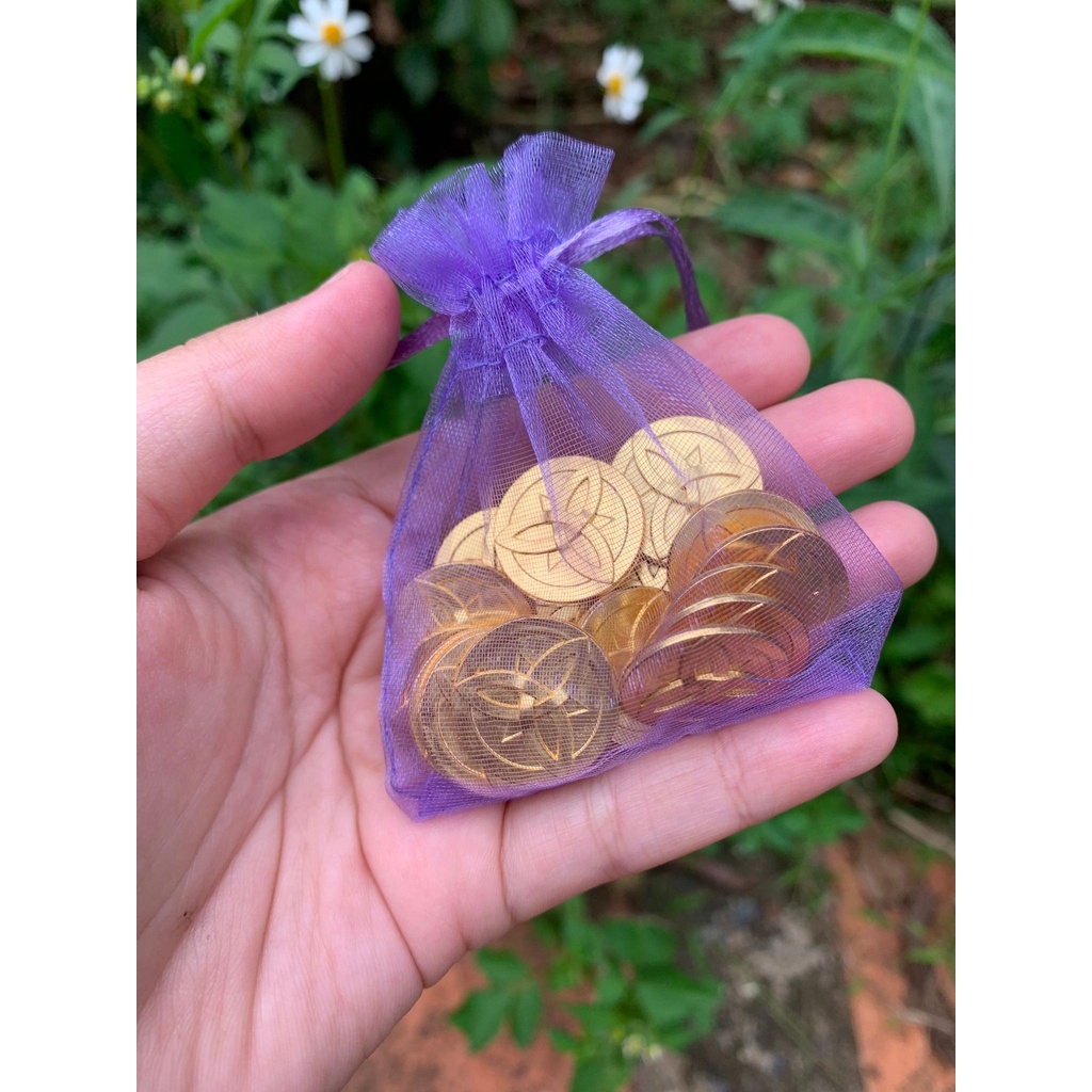 [ Bán lẻ ][ 2cm ] 1 Đồng xu vàng Mora - Genshin Impact - Baystore