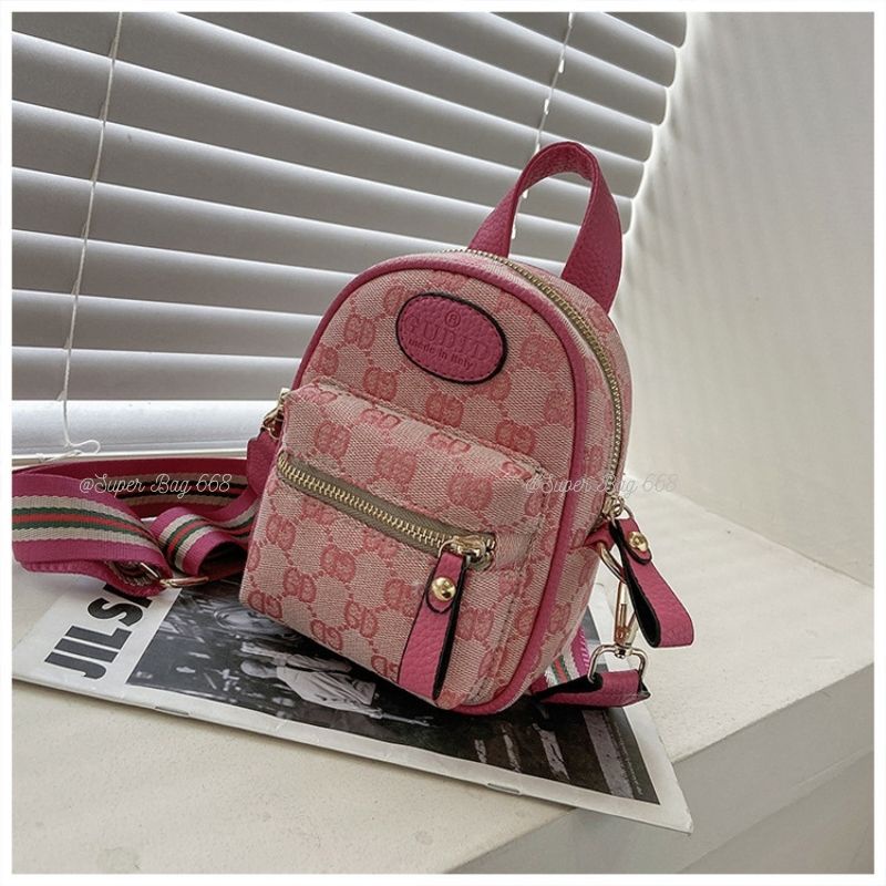 ] Túi đeo chéo G.c đứng 2 màu nâu, hồng,💖FREESHIP💖,sz 18cm chỉ 69k