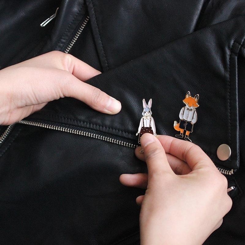 Huy hiệu cài áo Miss Zoe hình động vật hoạt hình ngộ nghĩnh