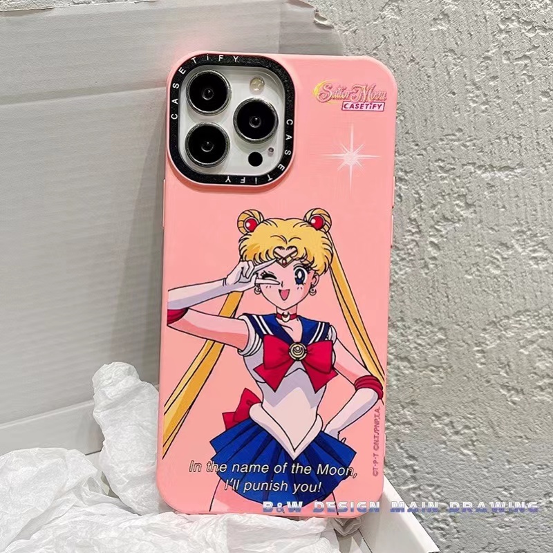 Ốp Điện Thoại Silicone Mềm Chống Sốc In Hình Thủy Thủ Mặt Trăng Hoạt Hình Cho iPhone 13 12 11 Pro MAX XR IX XS MAX i7 8 Plus
