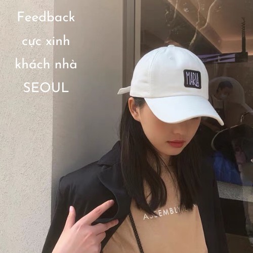 [ Giảm 5k đơn từ 0đ ] Nón lưỡi trai Cotton chỉ thêu MARA. mũ lưỡi trai nữ chống nắng cá tính Hot Trend hè 2021
