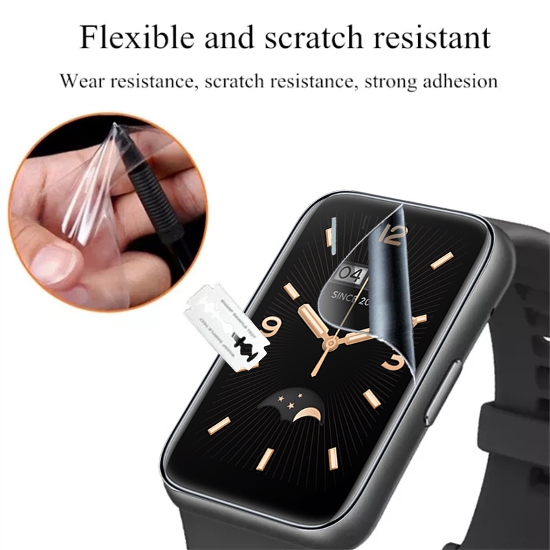 Miếng dán hydrogel JANSIN mềm mại bảo vệ màn hình cong cho Xiaomi Mi Band 7 Pro