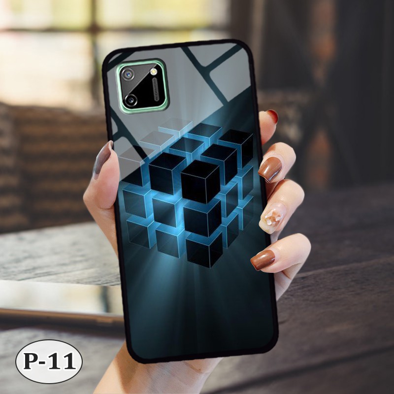 Ốp lưng kính Realme C11- hình 3D