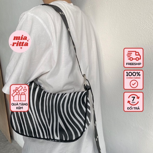 Túi kẹp nách ngựa vằn Mia Ritta T18 ảnh thật có sẵn