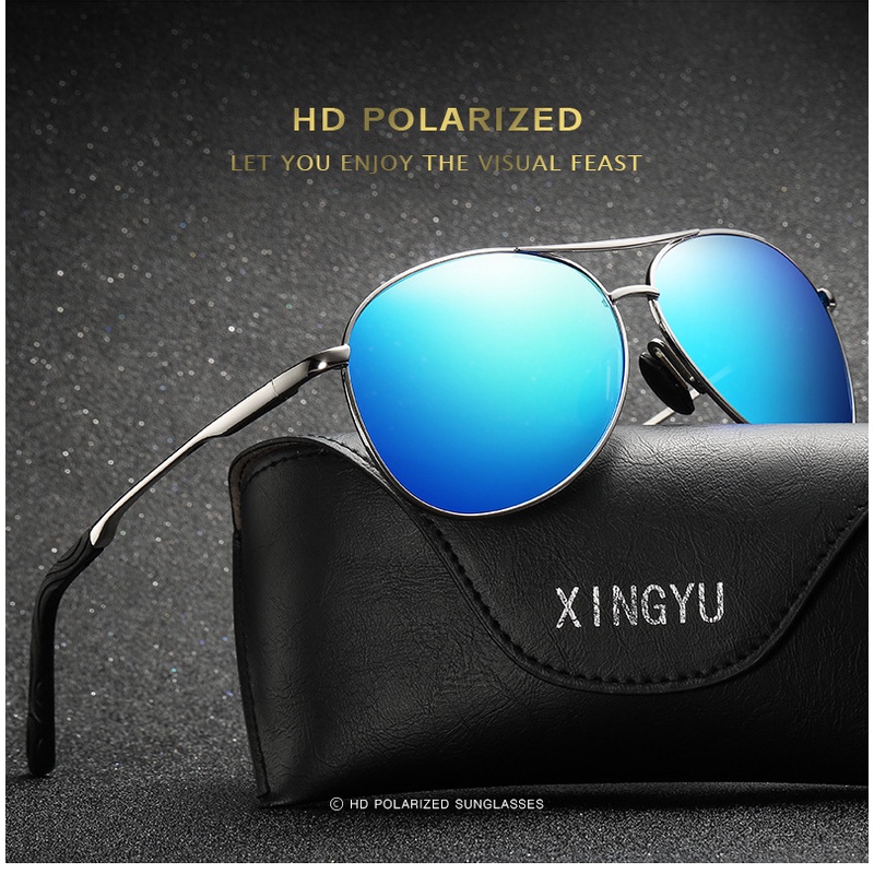 Kính râm thể thao phân cực nam nữ kính nhìn đêm người lái xe ô tô Kính râm phân cực chống chói