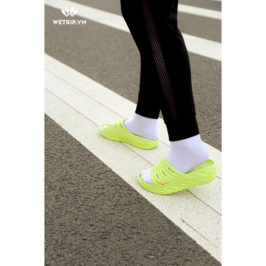 Dép chạy bộ hoka one one xuất xịn siêu êm nhẹ màu xanh lá