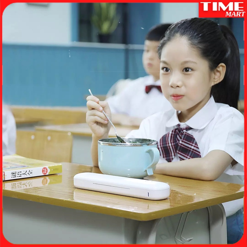 Hộp Tiệt Trùng Cầm Tay Xiaomi Bai Moya Đũa Inox Tự Động Cho Gia Đình Học Sinh Du Lịch [TIME_MART siêu thị tiện ích ]