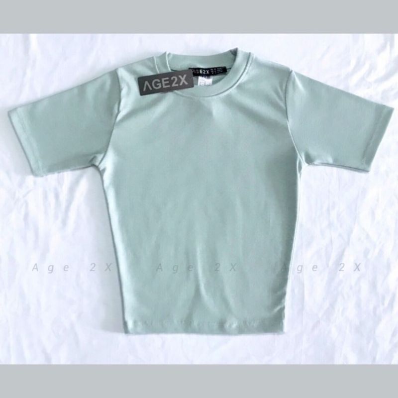 ÁO CROPTOP NỮ #AGE2X 6 MÀU TAY NGẮN