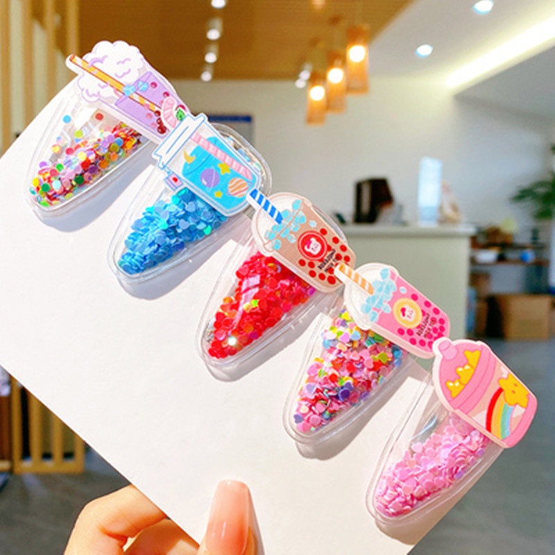 Set 10 Kẹp Tóc Hình Ngôi Sao Nhiều Màu Sắc Dễ Thương Cho Bé Gái